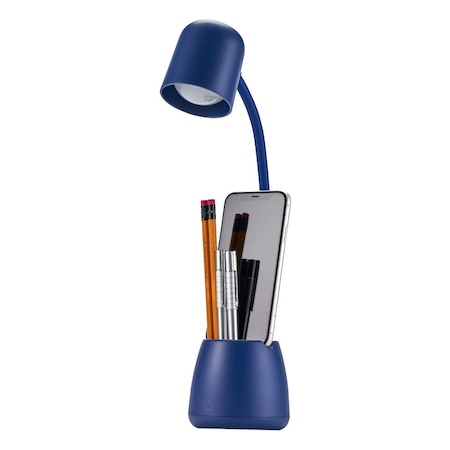 Bostitch Desk Lamp with Storage Cup, Navy LED2105-NVY